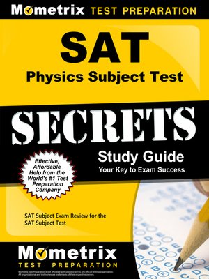cover image of SAT Physics Subject Test Secrets Study Guide